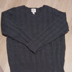 St. John's Bay Dark Gray Cable Knit Sweater